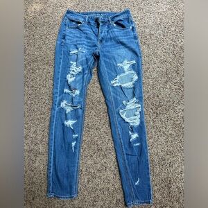 American Eagle size 0 tomgirl jeans slightly worn